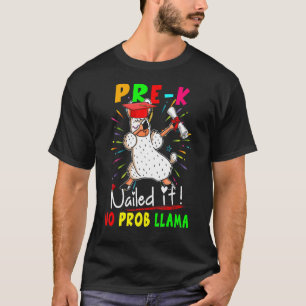 T-shirt Pré K cloué Il Pas De Prob Llama Dabbing Llama Étu