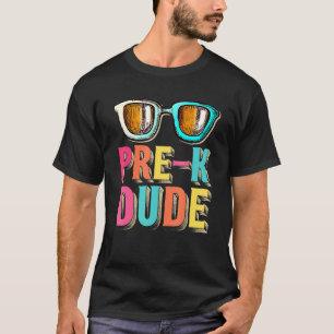 T-shirt Pré-K Dude Retour à l'école Premier jour de l'écol