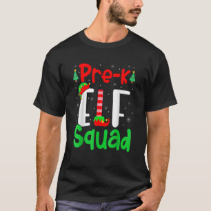T-shirt Pré K Elf Squad Christmas Elf Kids Teacher Group