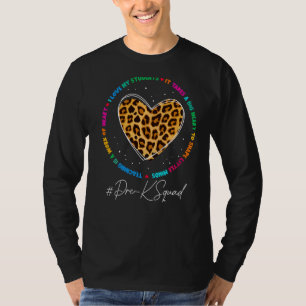 T-shirt Pré K Enseignant Squad Admin Appréciation Retour