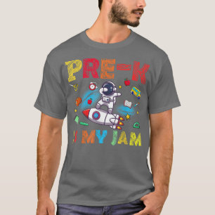 T-shirt Pré K est mon jambon Dabing Astronaut Enseignant K