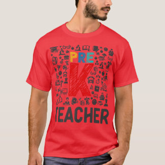 T-shirt Pré-K Squad Pré-Kindergarten Enseignant - Pré K Te