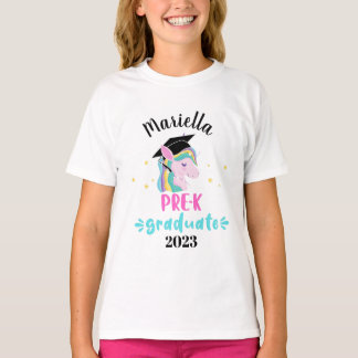 T-shirt pré-K unicorne personnalisée