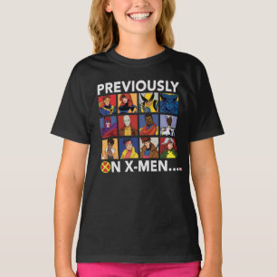 T-shirt "Précédemment Sur X-Men..."