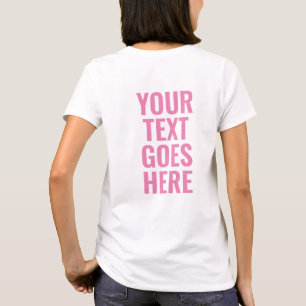 T-shirt Précédent Imprimer Personnalisé Ajouter Texte Femm