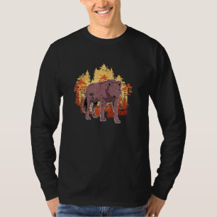T-shirt Prédateur forestier Loup animal Nature Wolf