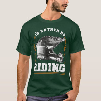 T-shirt Préférerait être à cheval