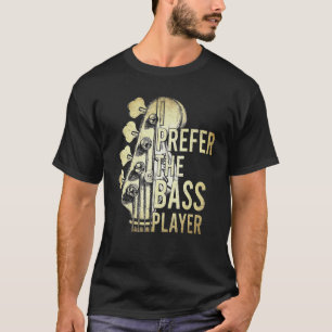 T-shirt Préférez la guitare vintage du bassiste