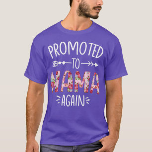 T-shirt Pregnancy Announcement Soon To Be Mama Again Flora