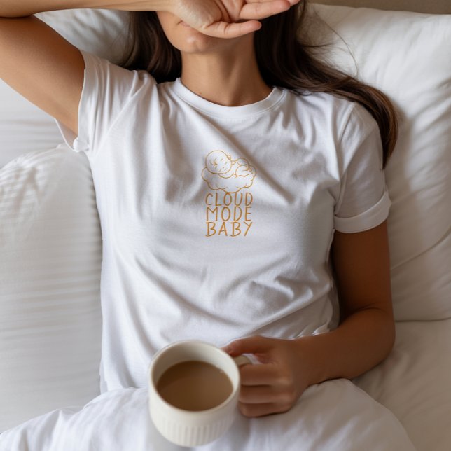 T-shirt Pregnant First Mothers Day yellow (Créateur téléchargé)