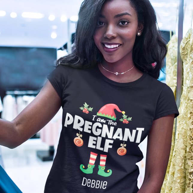 T-shirt Pregnant onze family matching christmas name fun (Créateur téléchargé)