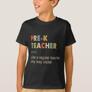 T-shirt Prek Enseignant Définition Funny Enseignement Ense