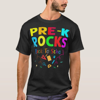 T-shirt Prek Rocks's Enseignants Cool Cadeau Retour à l'éc