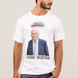 T-shirt Prem Watsa joyeux imprimé d'anniversaire