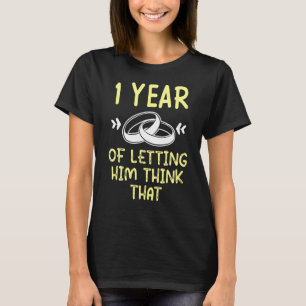 T-shirt Premier 1er 1 an Mariage Anniversaire Think Mari