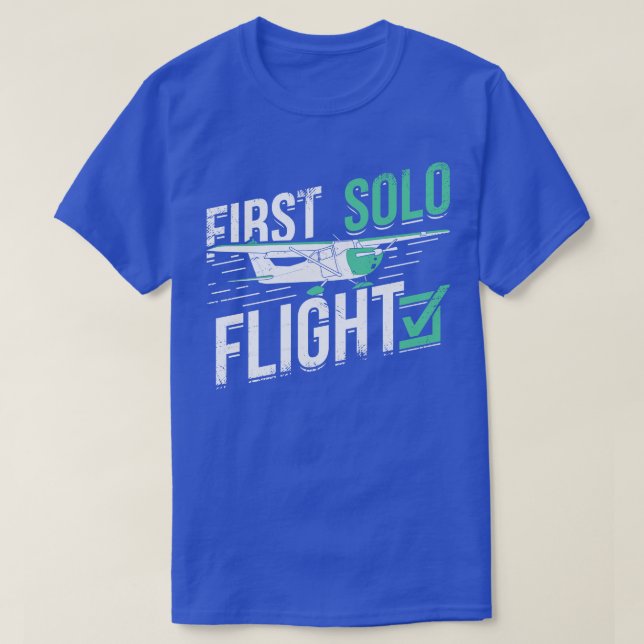 T-shirt Premier cadeau de pilote de vol en solo (Design devant)
