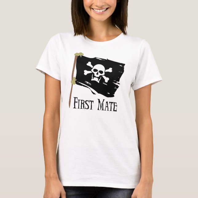 T-shirt Premier compagnon de jolly roger (Devant)
