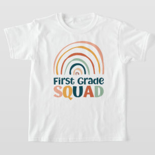 T-shirt Premier grade Squad coloré rétro boho arc-en-ciel