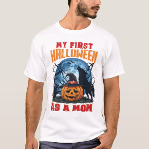 T-shirt Premier Halloween en tant que maman citrouille lou