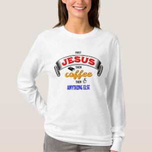 T-shirt PREMIER JÉSUS PUIS CAFÉ Christian