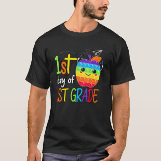 T-shirt Premier Jour De 1re Année Enseignante Filles Garço