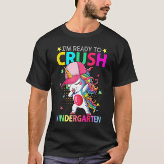 T-shirt Premier Jour De La Maternelle Filles Licorne Retou