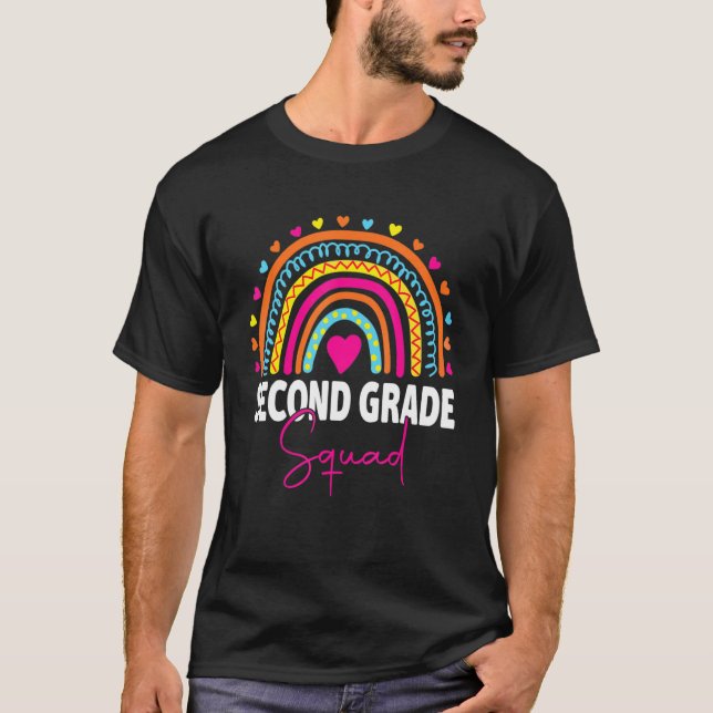 T-shirt Premier Jour De L'École Deuxième Classe Équipe Ens (Devant)