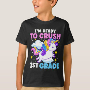 T-shirt Premier jour de l'école Je suis prêt à écraser 1èr