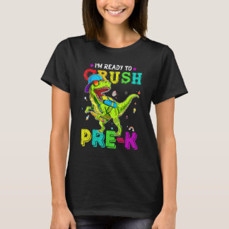 T-shirt Premier Jour De L'École Prêt À Écraser Pré K Enfan