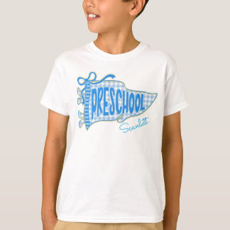T-shirt Premier jour de maternelle personnalisé avec le no