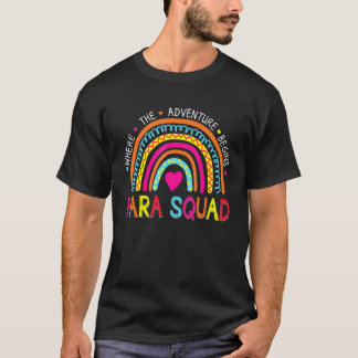 T-shirt Premier Jour De Para Squad Que L'Aventure Commence