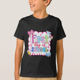 T-shirt Premier Jour De Rentrée Préparatoire Coquette Arc