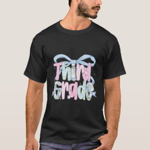 T-shirt Premier jour de troisième année bouquet floral pou