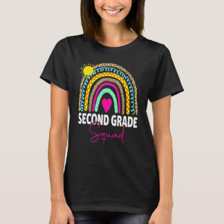 T-shirt Premier Jour D'école Deuxième Année Équipe Enseign