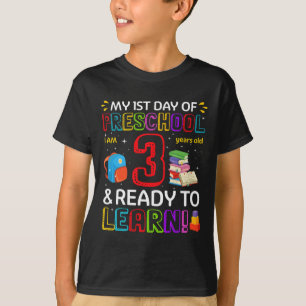 T-shirt Premier jour d'école maternelle pour les enfants J