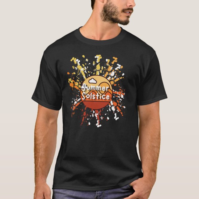 T-shirt Premier Jour D'Été, Solstice D'Été (Devant)