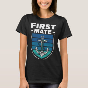 T-shirt Premier lieutenant bateau mer navire yacht