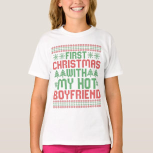 T-shirt Premier Noël avec mon Hot BoyFriend Sweend