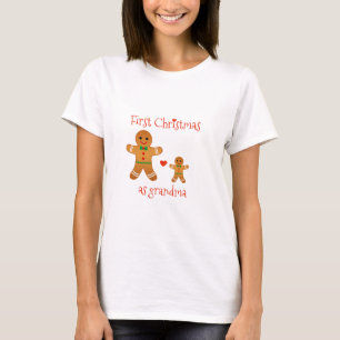 T-shirt Premier Noël comme grand-maman - bonhommes en pai