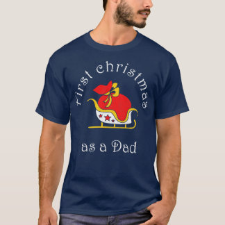 T-shirt Premier Noël comme papa Funny Famille Noël T