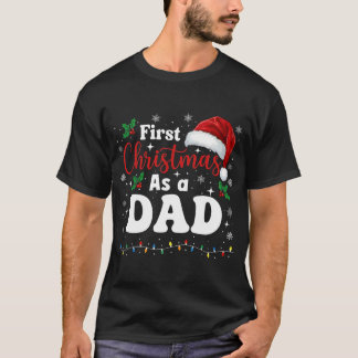 T-shirt Premier Noël en tant que papa, tenue de famille co