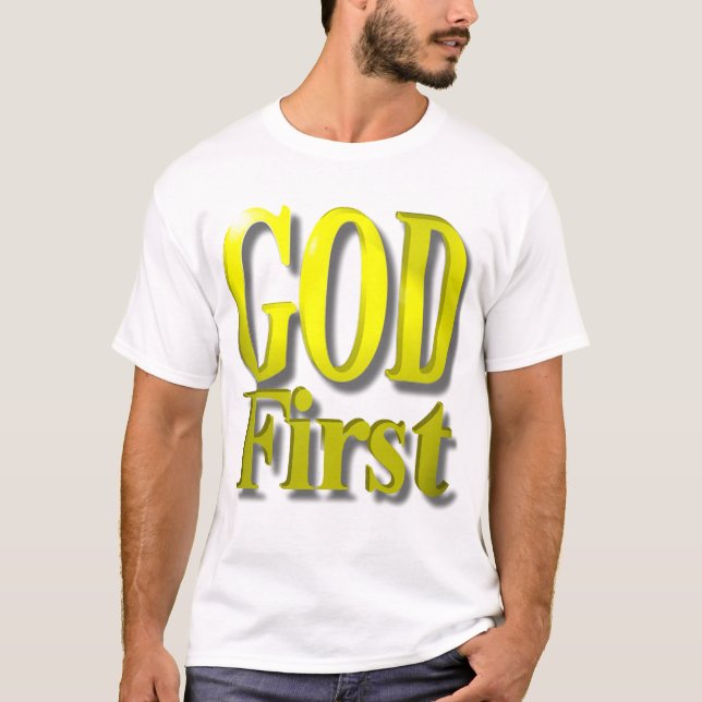 T-SHIRT PREMIER OR 3 D'UN DIEU (Devant)