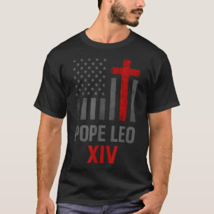 T-shirt Premier Pape américain Leo Xiv Catholique Hommes R