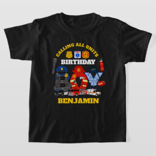 T-shirt Premier répondant Anniversaire Garçon   urgence