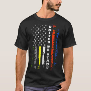T-shirt Premier répondeur ligne fine chemise patriotique a