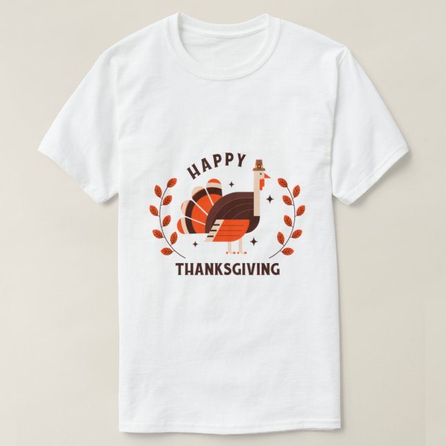 T-shirt Premier Thanksgiving - Turquie Bon thanksgiving - (Design devant)