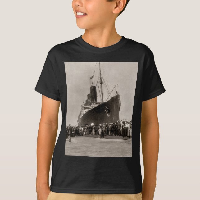 T-shirt Premier voyage du Lusitania de RMS, 13 Septemeber (Devant)