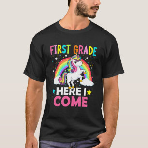 T-shirt Première Année Ici Je Reviens Unicorn Retour À L'É