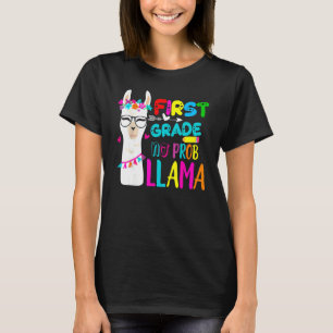 T-shirt Première Année No Prob Llama Enseignant 100e Jour 