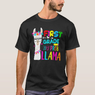 T-shirt Première Année No Prob Llama Enseignant 100e Jour 
